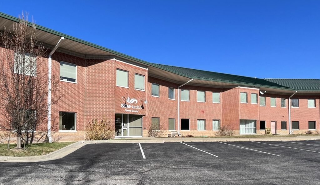 Exterior of brick building with SSM Health logo