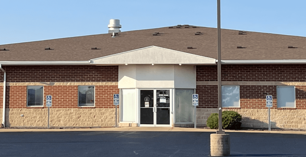Front exterior doors of Park Hills Office Building