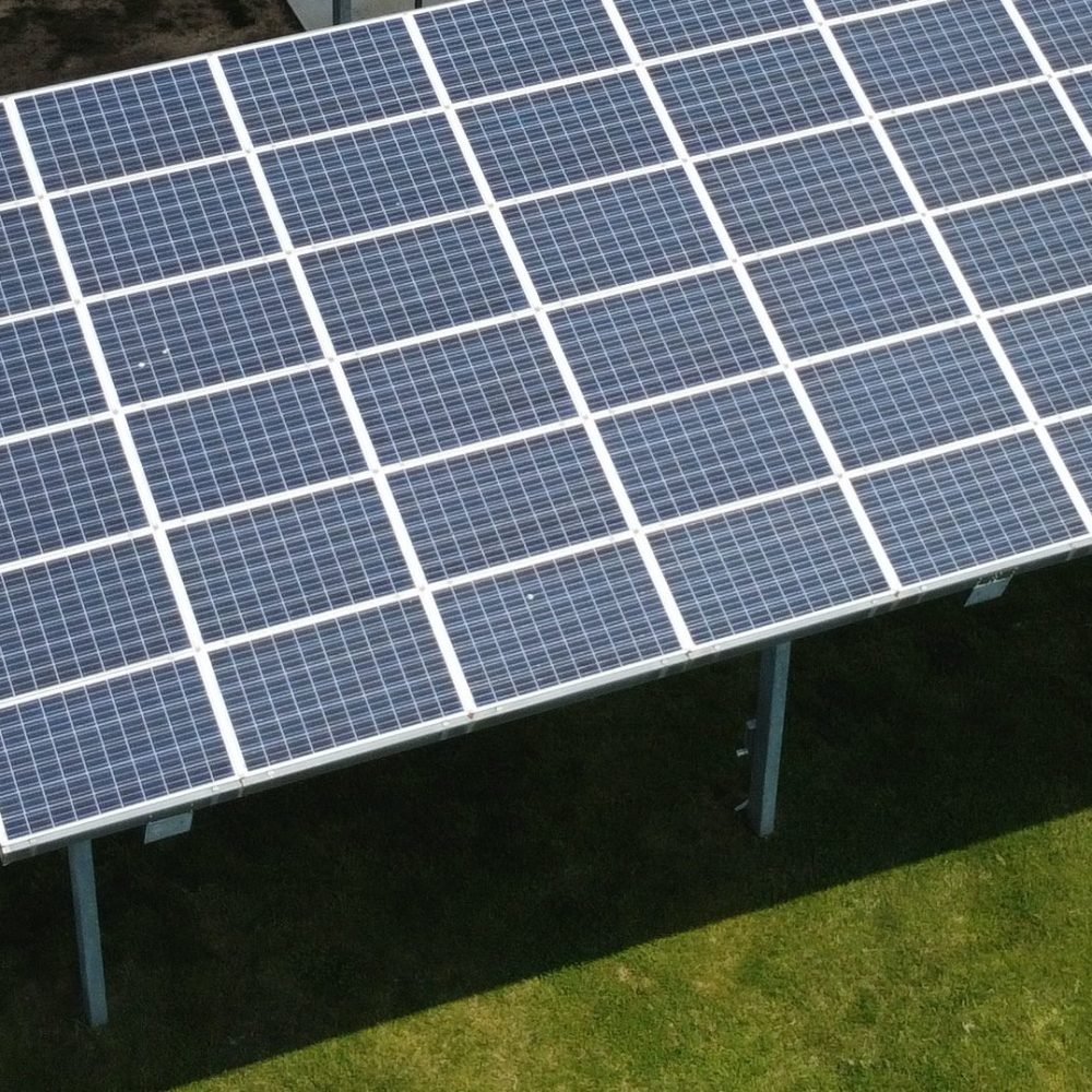 Shade Structure Solar Panel Zoomed-in