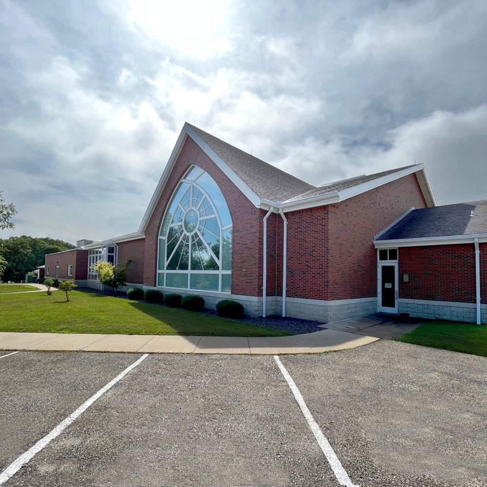 Exterior of St. Andrew Catholic Church from parking lot